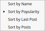 forums Sort