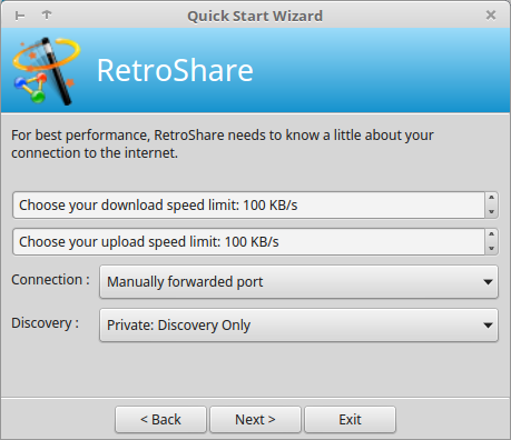 quick start wizard