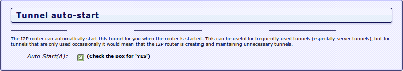i2p Auto Start
