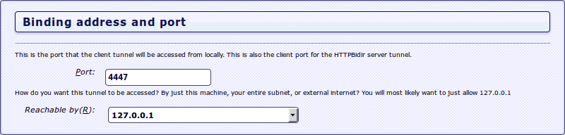 i2p Port Binding