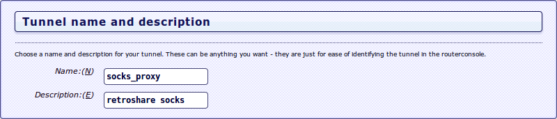 i2p Tunnel Name