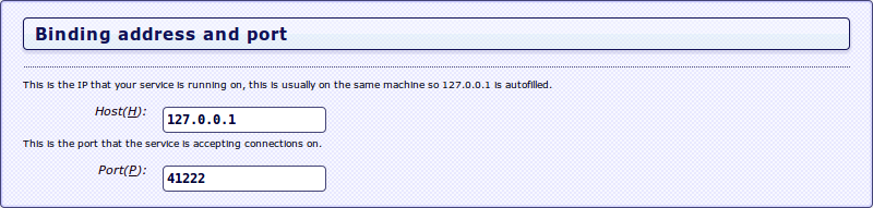 i2p Server Tunnel Address Port